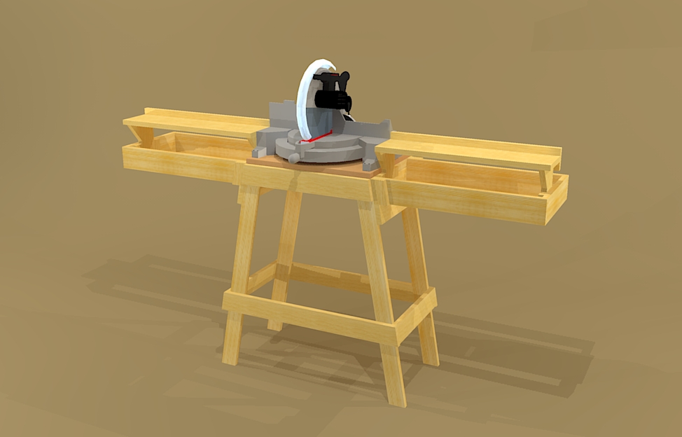 Miter Saw Stand Plans | Teds Woodworking Review