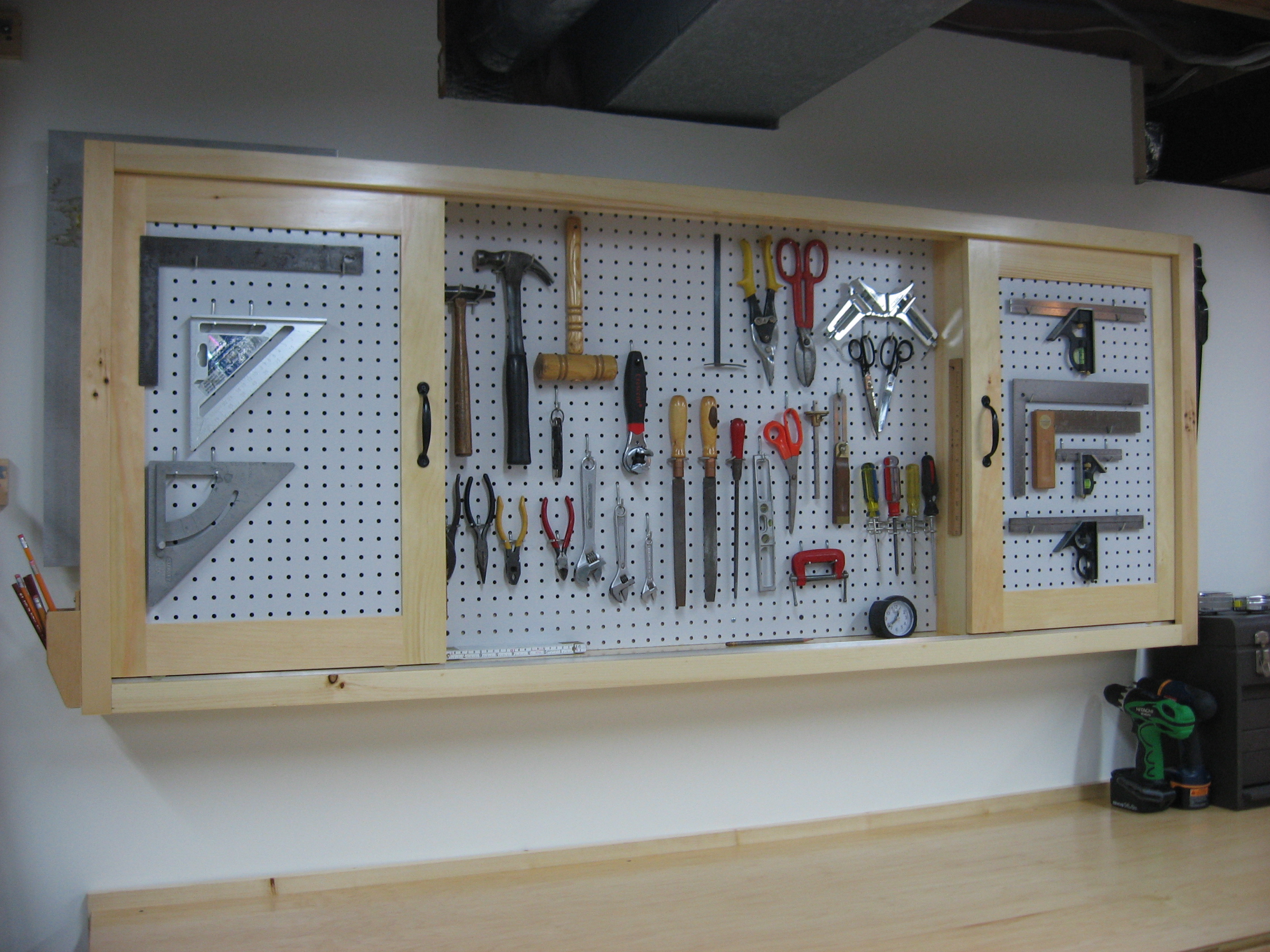 Pegboard Storage Cabinet Plans Diy Free Download Modern Picket